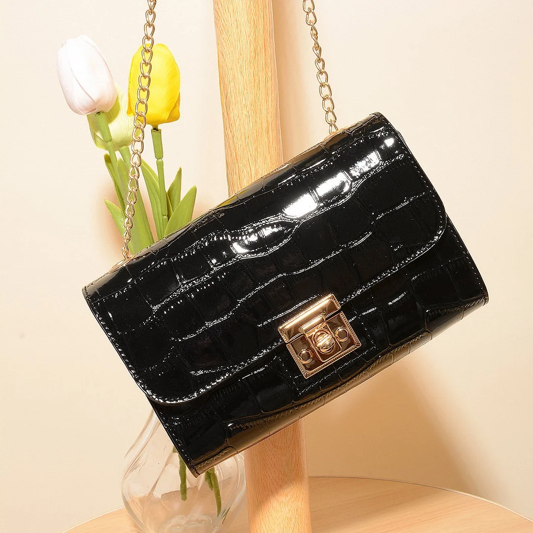 Retro Fashion Stone Chain Slung Women's Bag Shoulder Bag Lightweight