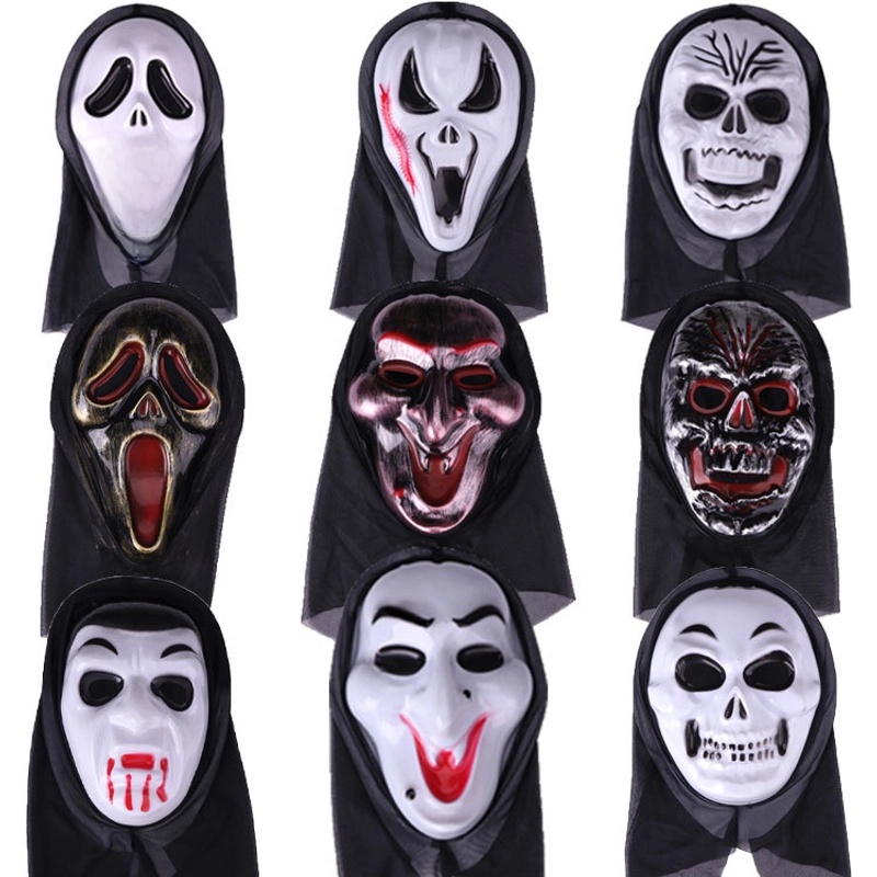 Halloween Horror Mask Party Masquerade Whole Person Grimace Scream Pullover Mask Skeleton Ghost Mask