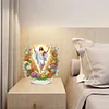 2D Flat Print DIY Flower Jesus Desktop Diamond Art Kits Double-Sided Table Decor