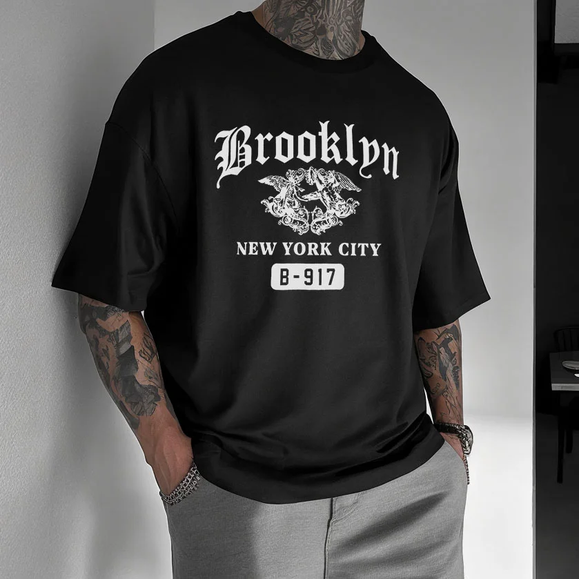 Street Brooklyn Print Short Sleeve T-Shirt