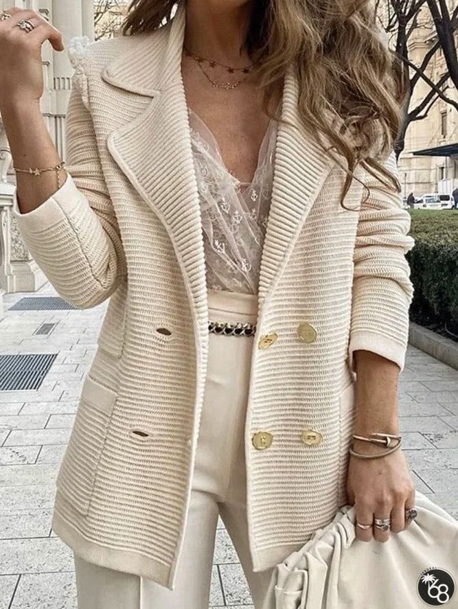 Long Sleeve Solid Color Fabric Casual Suit Short Baggy Coat | 168DEAL