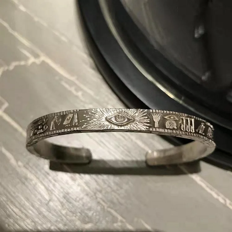 925 Silver Vintage Open Adjustable Bracelet