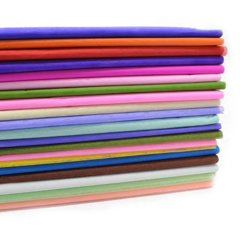 10pcs/lot Multicolor Tissue Paper Flower Wrapping Paper Gift Packaging Craft Paper Roll Wine Packing Material