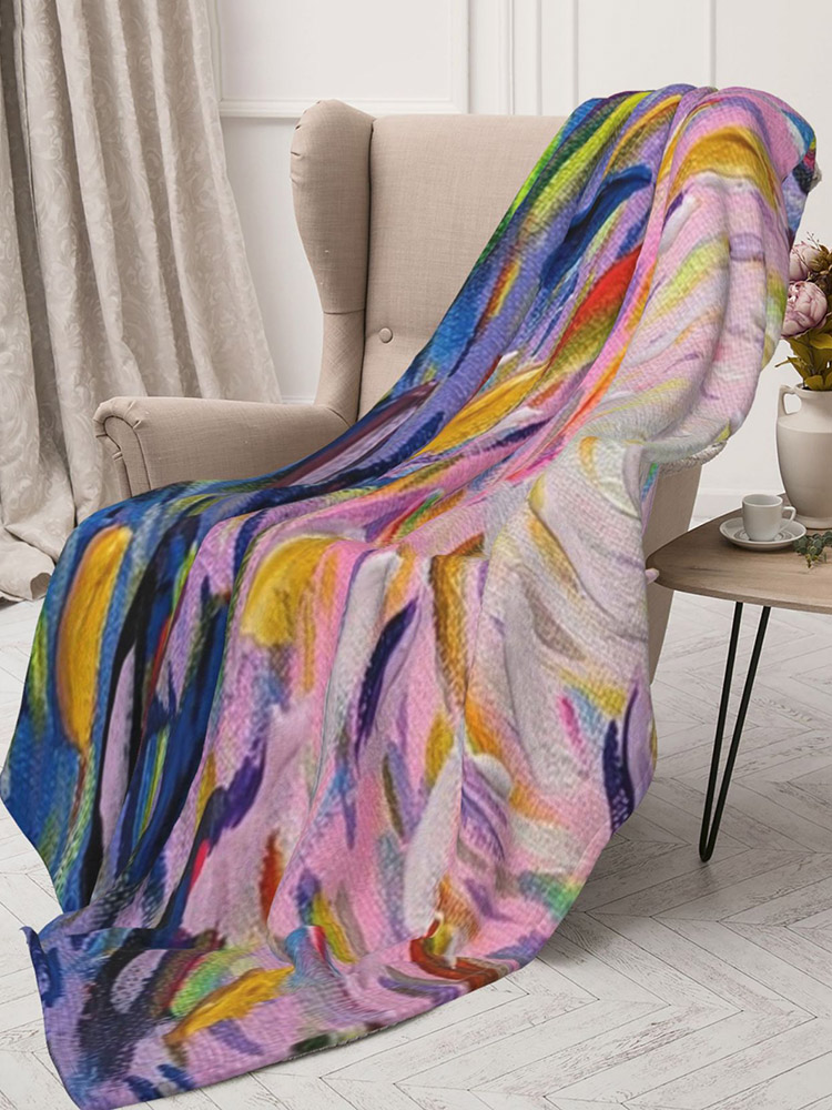 Comstylish Vintage Sardine Print Blanket