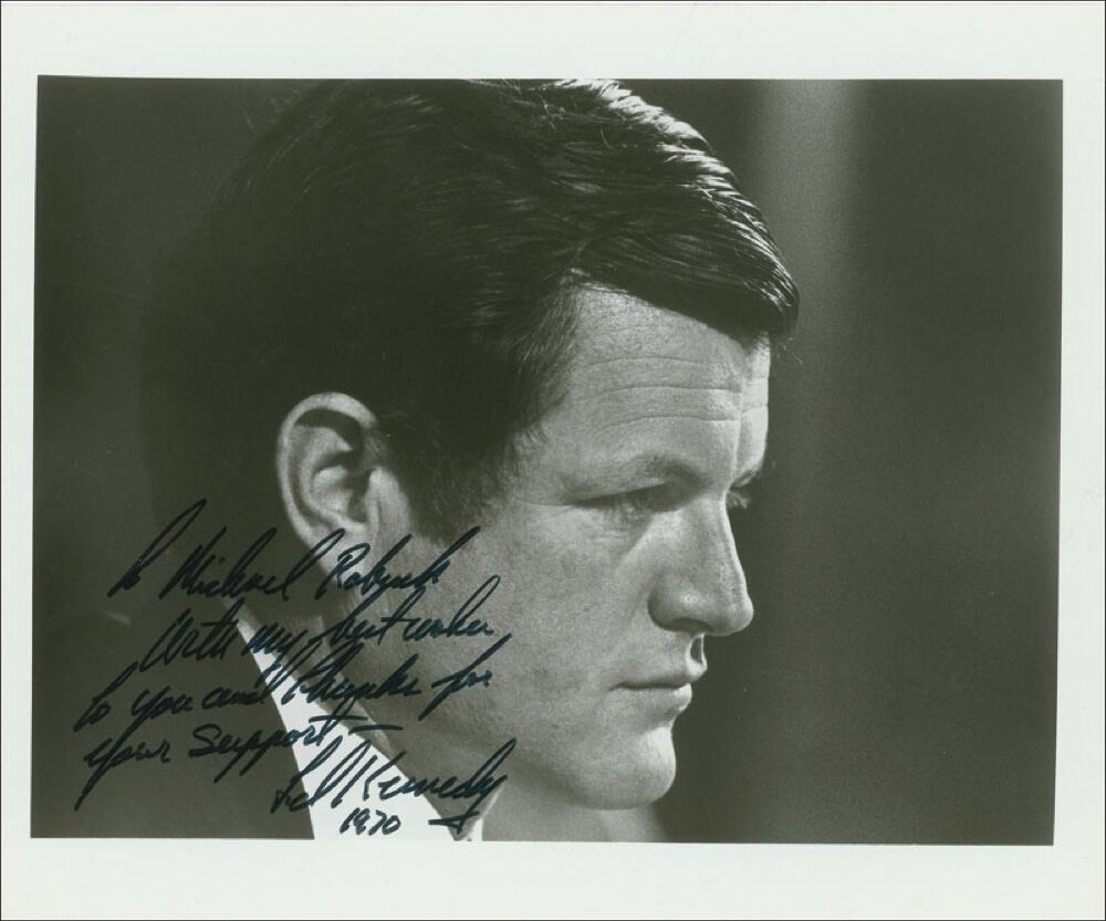 EDWARD 'TEDDY' KENNEDY Signed Photo Poster paintinggraph - former US Politician - preprint