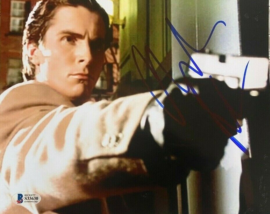 Christian Bale signed autographed 8x10 Photo Poster painting American Psycho Beckett COA