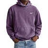 Men's Retro Washed Loose Pocket Hooded Sweatshirt