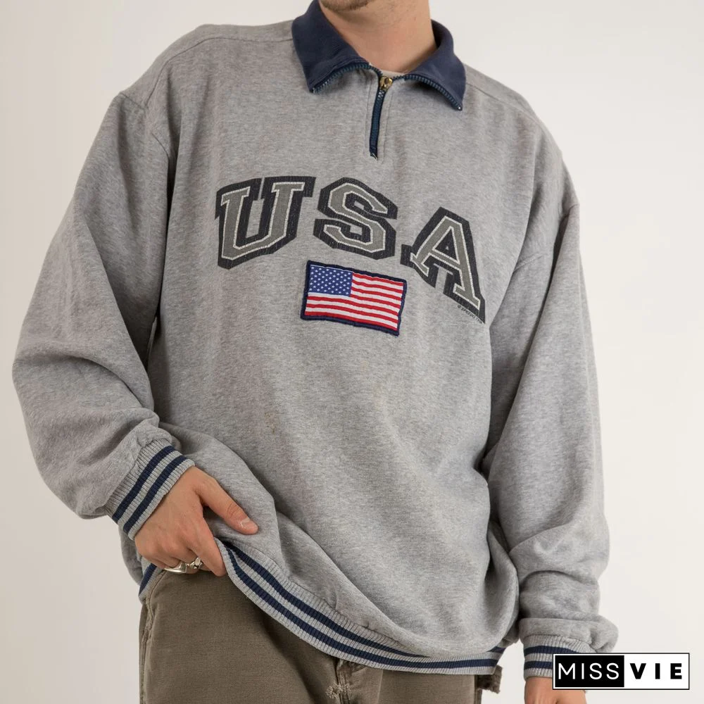 Vintage Speedo Usa Quarter Zip 1996 Sweatshirt