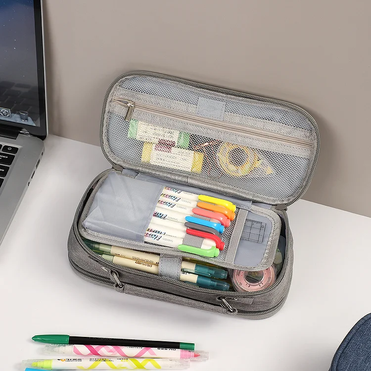 Cotton Pencil Case L 6colors/ Pen Case / Pencil Pouch / Pen 