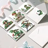 6PCS DIY Diamond Art Greeting Cards Christmas Elf Congratulations Cards & Gift