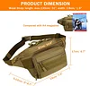 Taktische G&uuml;rteltasche Sport H&uuml;fttasche Molle Bauchtasche Wasserabweisend mit Rei&szlig;verschluss f&uuml;r Outdoor Laufen Reise Wandern Radfahren Camping Klettern