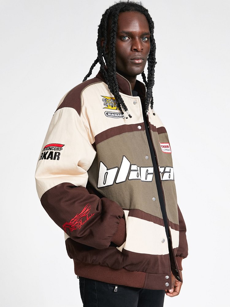 The Supermade Retro Style Quilted Racing Jacket