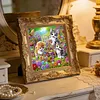 Garden Cat Special Shaped 5D DIY Partial Drill Diamonds Dots Gem Art Kits 11.81 X11.81inch Diamond Dots Paintings Diamonds Paintings Gem Art for Adults Beginners Home Decor