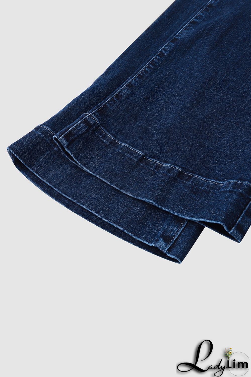 Pocket Detail Mid Rise Bootcut Jeans Without Belt
