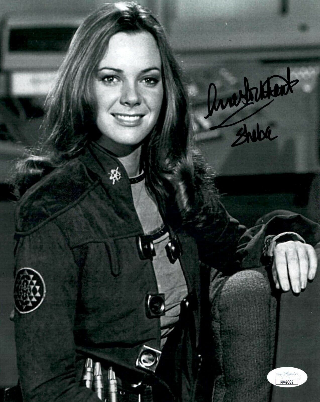 ANNE LOCKHART Signed BATTLESTAR GALACTICA 8x10 Photo Poster painting with JSA COA