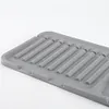 2Pcs Silicone Sink Splash Guard Quick Dry Water Catcher Mat for Sink (Grey)