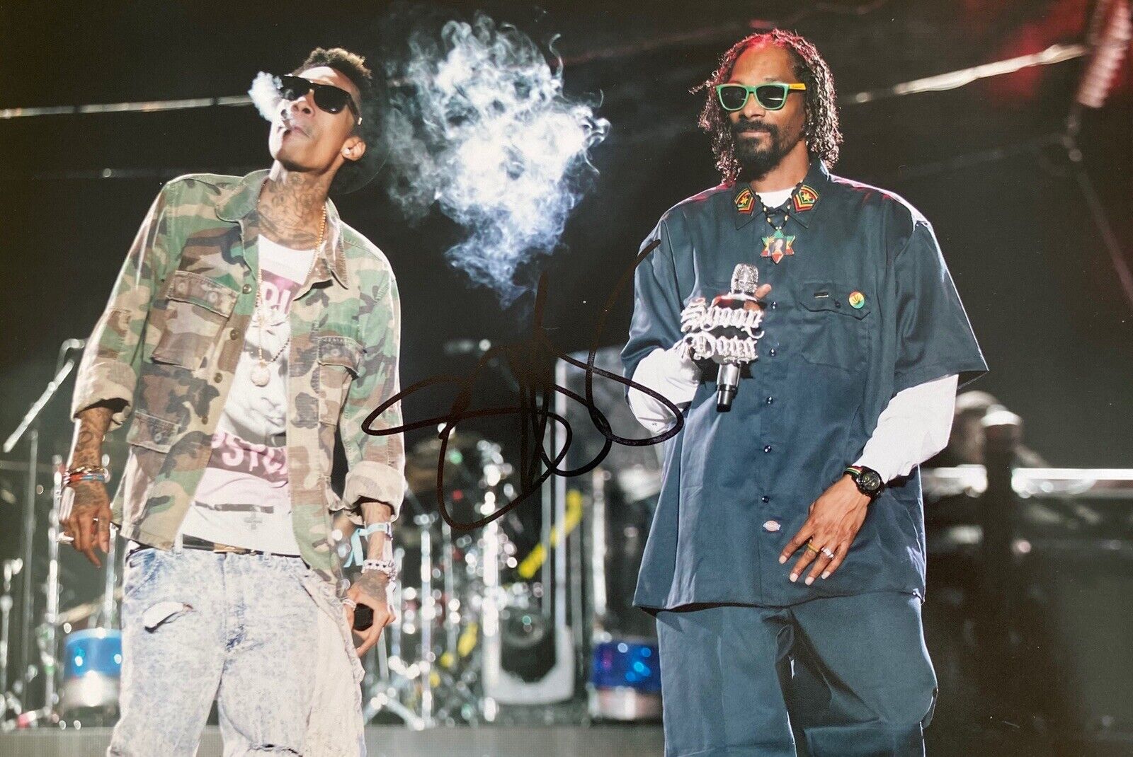 Snoop Dogg Genuine Hand Signed 12x8 Music Photo Poster painting, View Proof 2