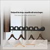 Wood Wall-Mounted Clothes Hanger | Space-Saving & Collapsible