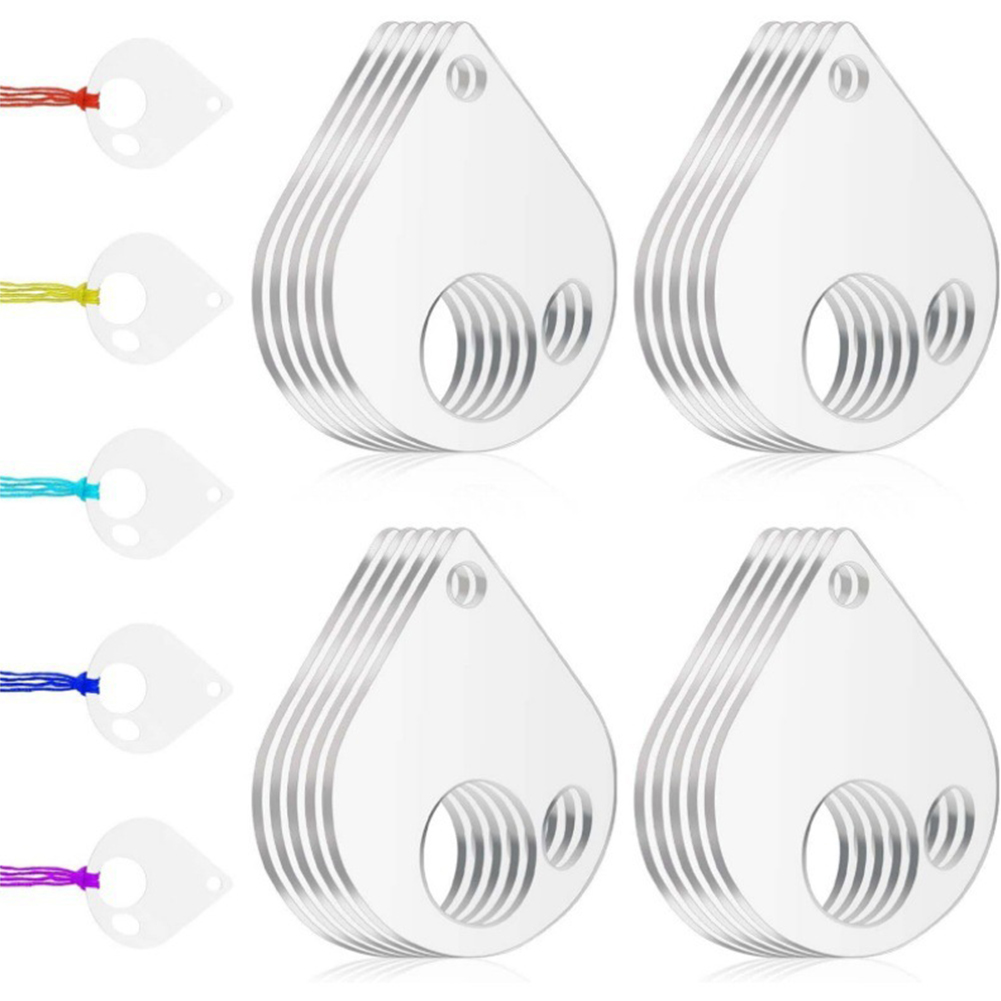 40Pcs Acrylic Cross Stitch Threading Board Floss Bobbins for Cross Cotton (3)