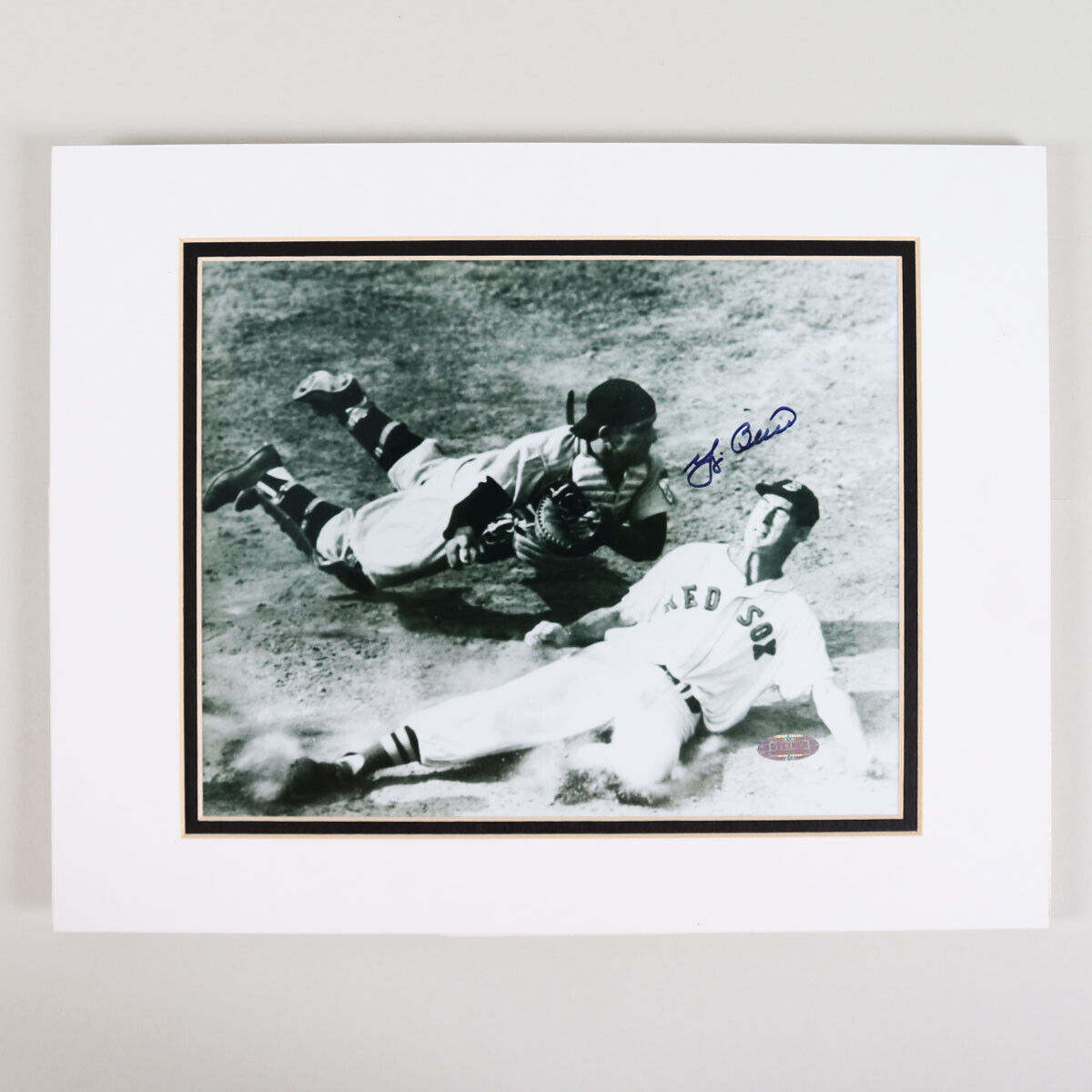 Yogi Berra Signed Photo Poster painting 8x10 Matted Yankees - COA Steiner Sports