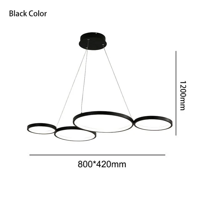 White/Black Modern LED Pendant Lights for Dining Kitchen Room Living Room Żyrandol Hanging Suspension Pendant Lamp