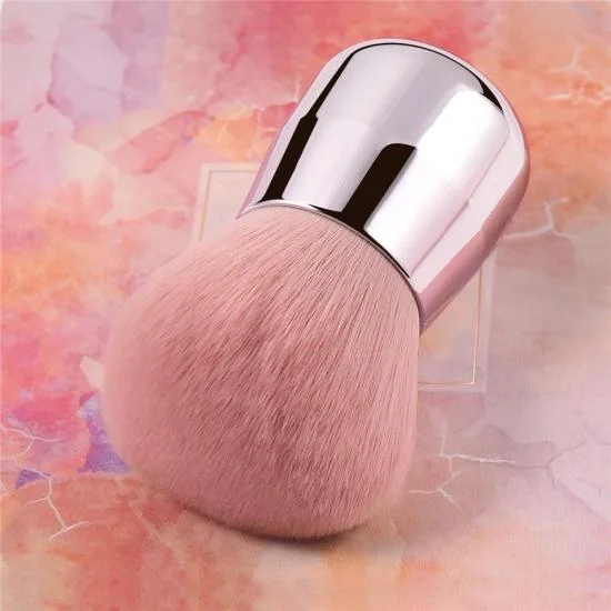 YVONNE Pro Pink Face / Body / Cheek Kabuki Makeup Powder Foundation Brush Soft & Fluffy Portable Make Up Brush 