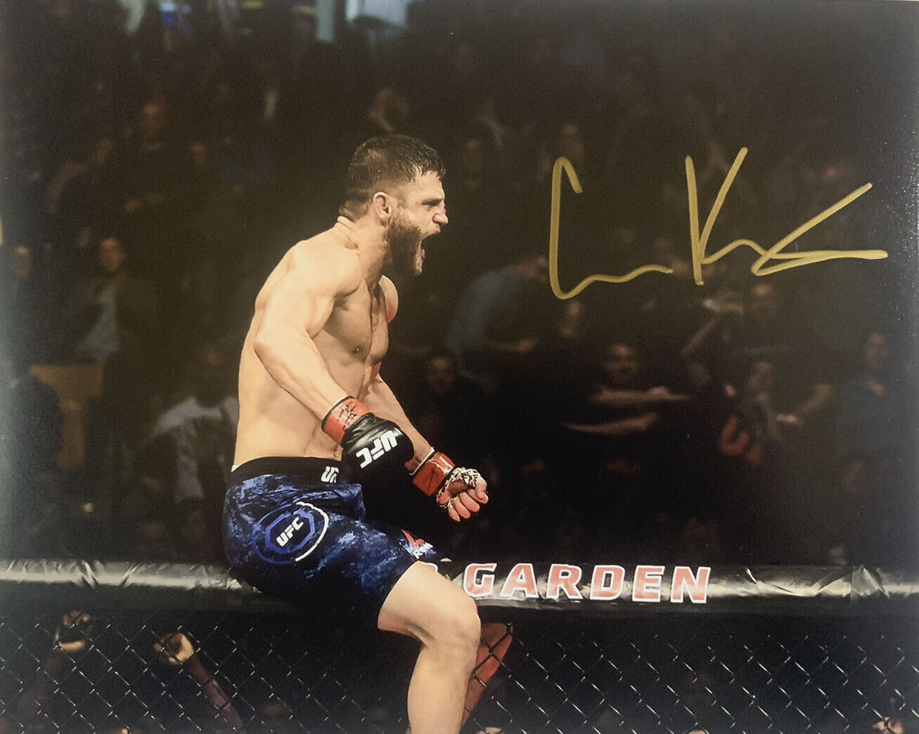 CALVIN KATTAR SIGNED 8x10 Photo Poster painting UFC FIGHTER AUTOGRAPH AUTHENTIC RARE COA