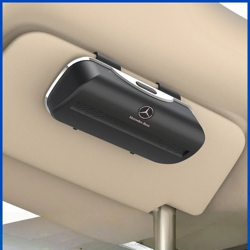 New car multifunctional card holder carbon fiber glasses case