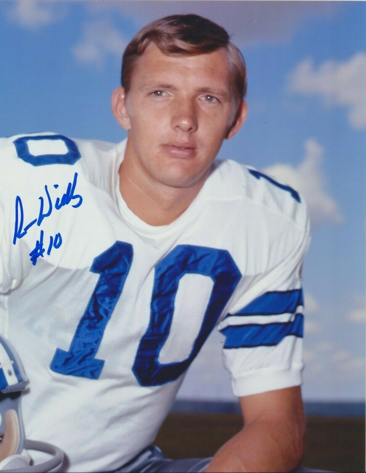 Ron Widby autographed 8x10 Dallas Cowboys#1