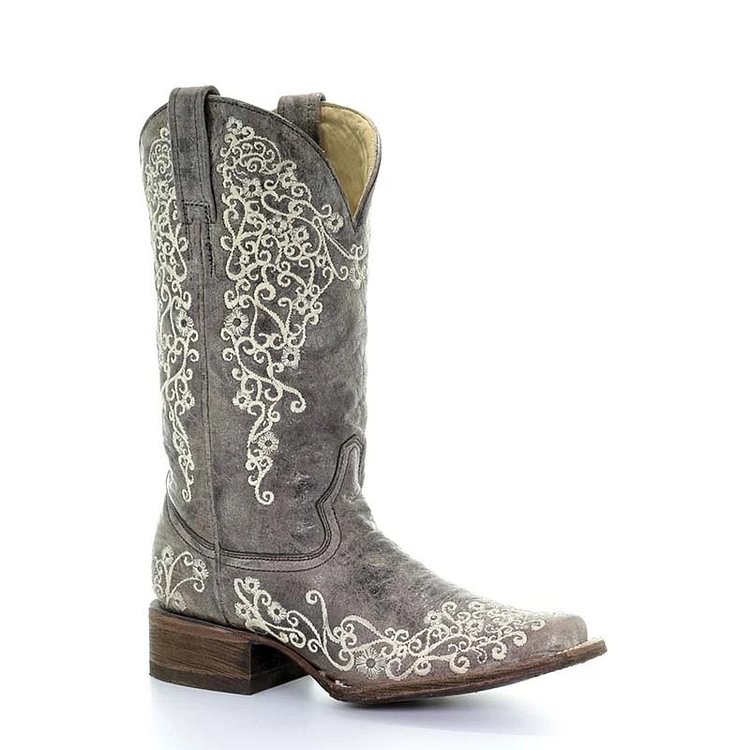 Women Winter Square Heel Boots