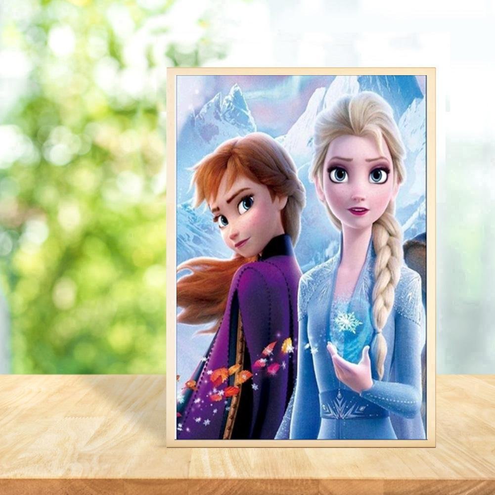 5D DIY Full Drill Diamond Painting Frozen 2 Embroidery Craft Kit Home Decor