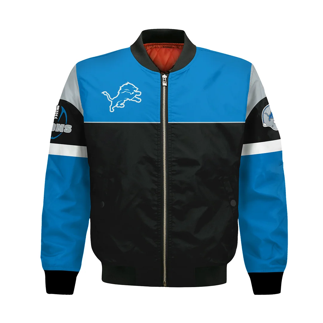 Detroit Lions National Football League 2024 -25 Feel The Power Bomber Jacket