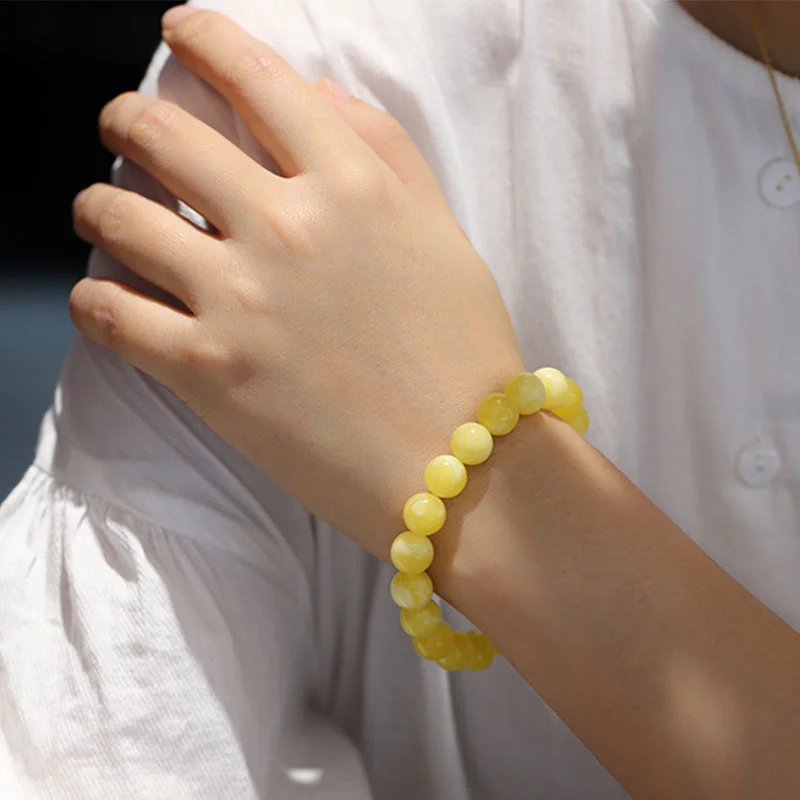 Amber Bead Emotional Balance Adjustable Bracelet