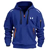 Men's Winter Zipper And Multi Pocket Sport Corduroy Sweatshirt