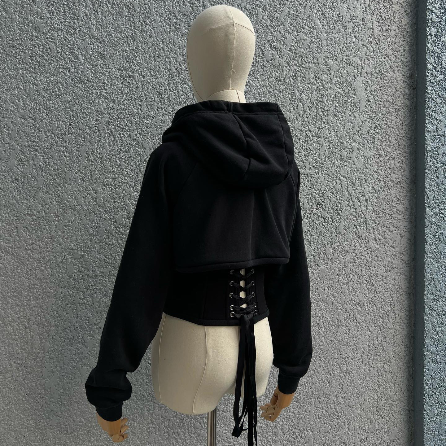 Hoodie Cropped And Matching Corset Top Tailored Specifically