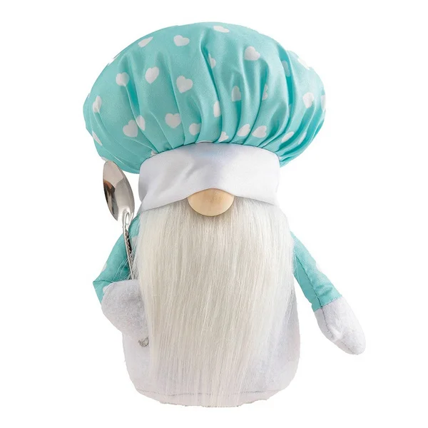 Valentine's Day Cooking Tomte Gnome Decorations Kitchen Chef Handmade Plush Faceless Doll Elf Dwarf Swedish Ornaments