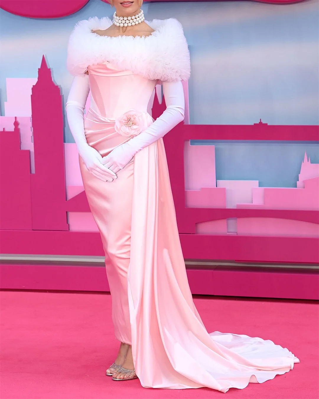 Women's Barbie Pink Evening Dress