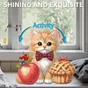uk.everydayedeals DIY Diamond Painting Acrylic Bobble Head Decoration - Cat Foods