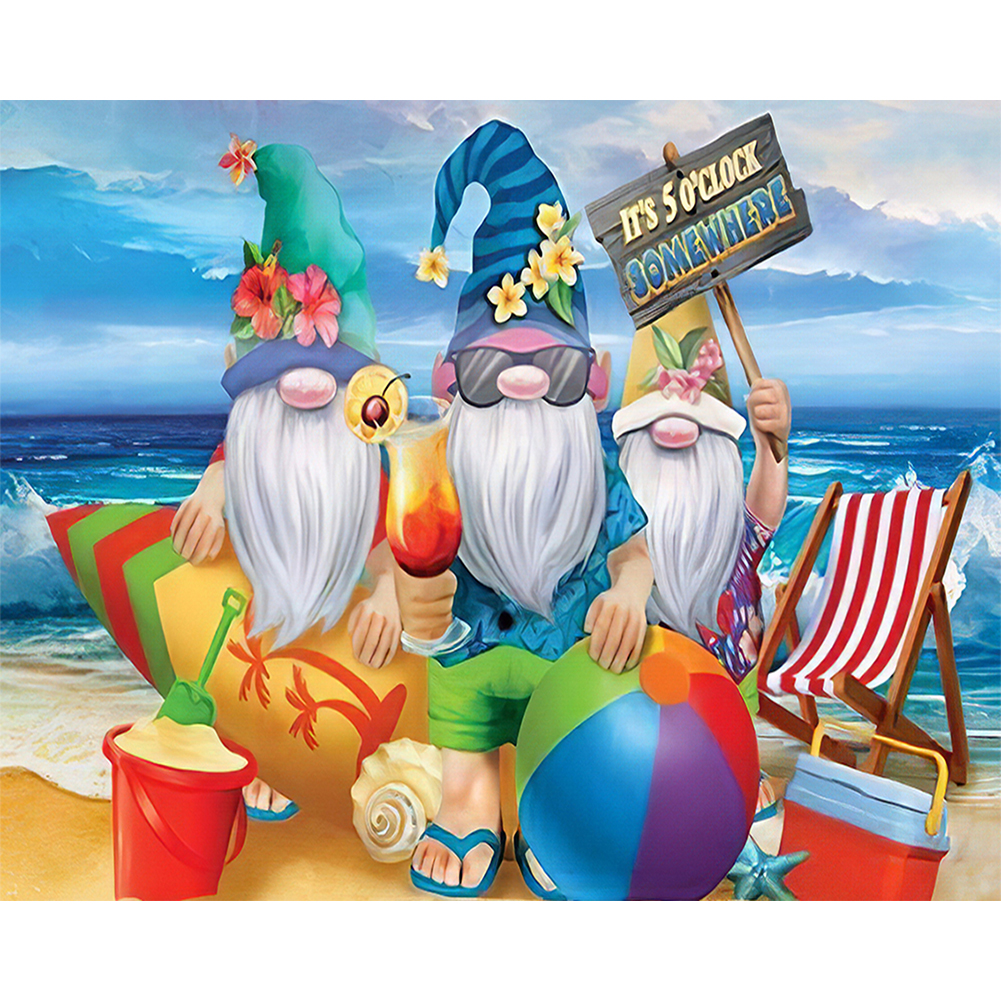 

Gnome - 11CT Stamped Cross Stitch - 50*40CM, 501 Original