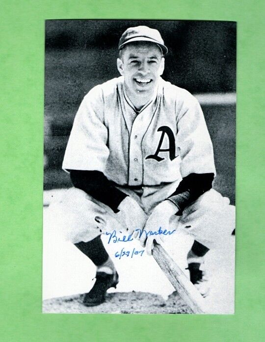 1937-38 BILL WERBER-PHILADELPHIA A'S AUTOGRAPHED Photo Poster painting-(d.2009)