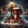 Christmas Mailbox-11CT Stamped Cross Stitch 45*45cm/17.72*17.72in