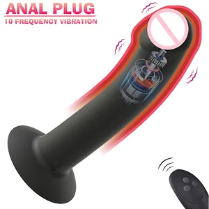 10 Frequency Dildo Vibrator Anal Plug Butt Plug Prostate Stimulator For Adult