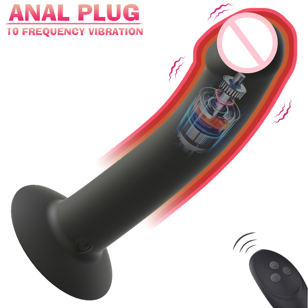 10 Frequency Dildo Vibrator Anal Plug Butt Plug Prostate Stimulator For Adult