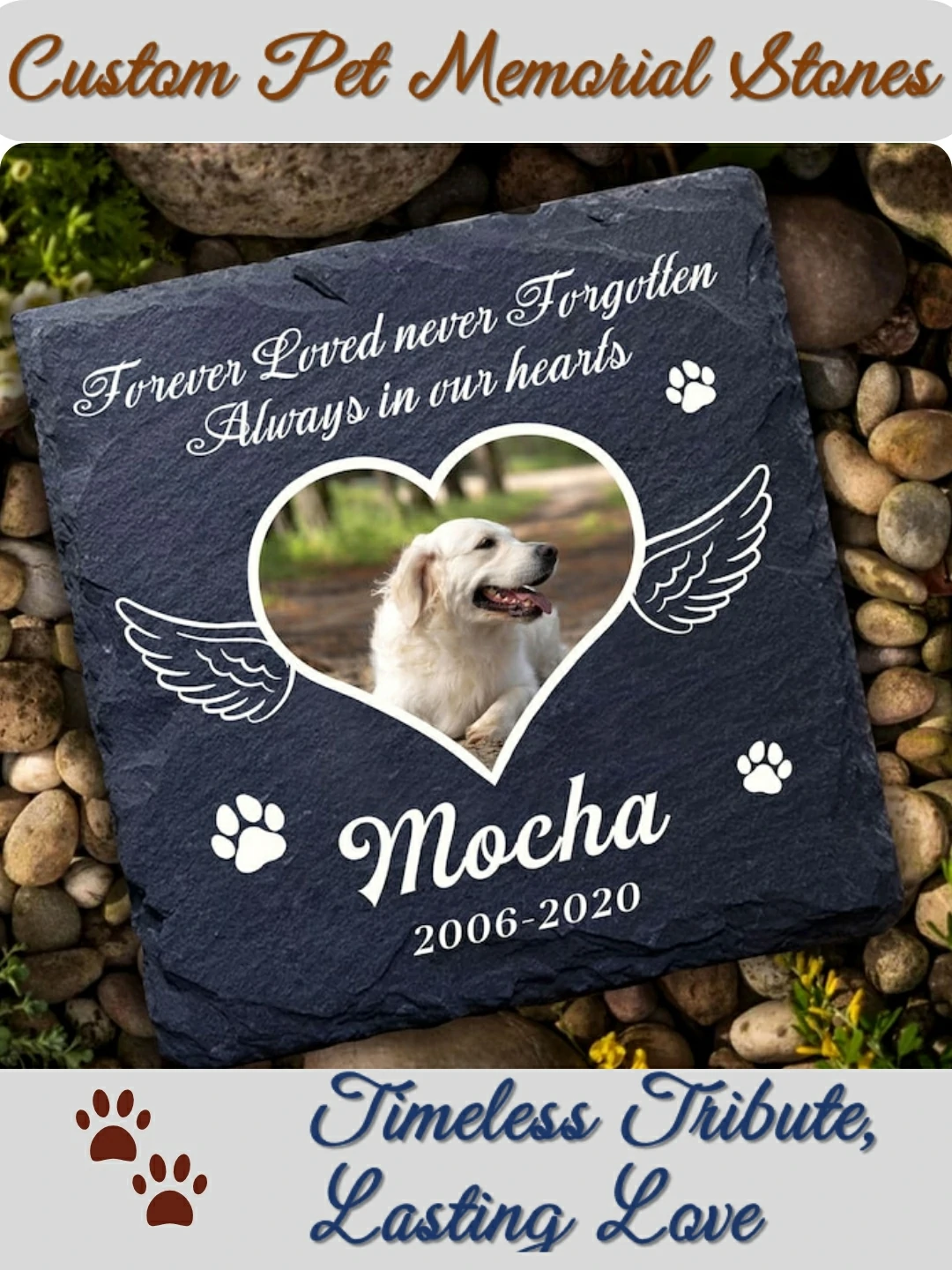 lookipet custom Pet Memorial Stone