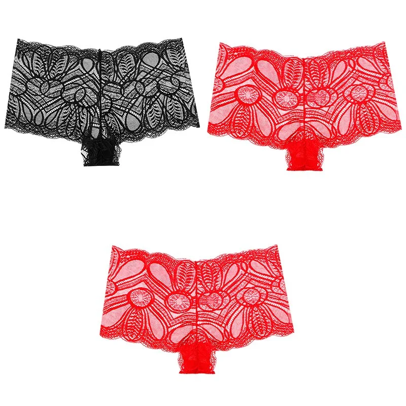 Billionm Sexy Lace Panties Underwear High Waist Woman Comfortable Boxer Female Intimates Transparent Panty Nylon Underpants