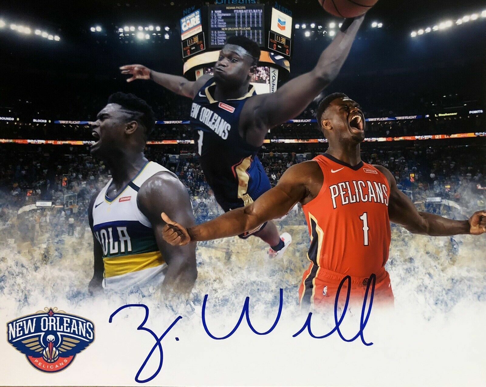 Zion Williamson Autographed Signed 8x10 Photo Poster painting ( Pelicans ) REPRINT ,