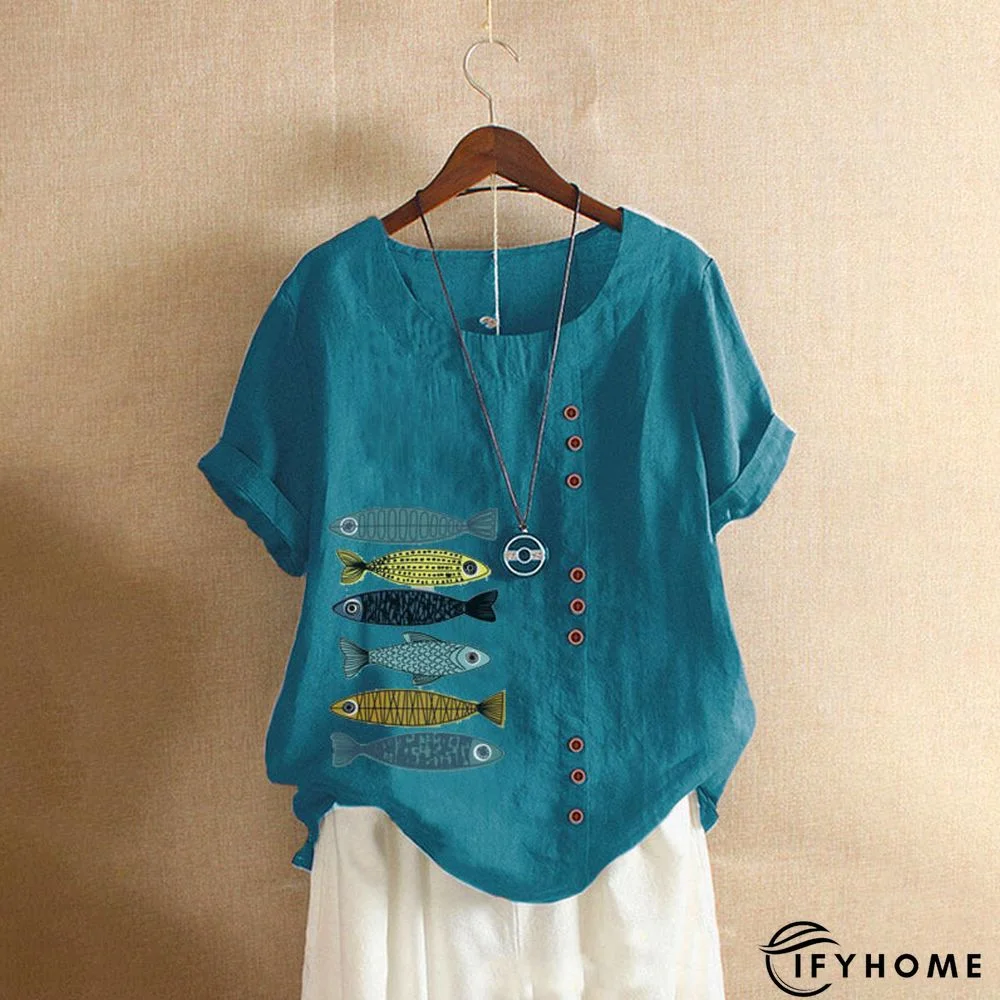 Casual Short Sleeve Large T-shirt | IFYHOME