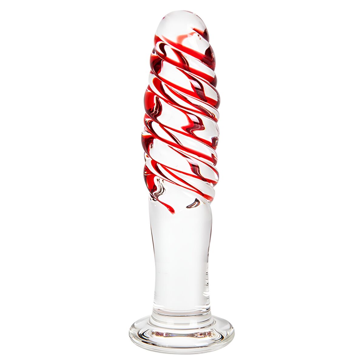 Anal plug S Pleasures Red Transparent (14 cm) (14,6 cm)