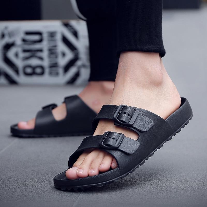 Men's Breathable Sandals Slip On Summer Beach Sandals Shoes