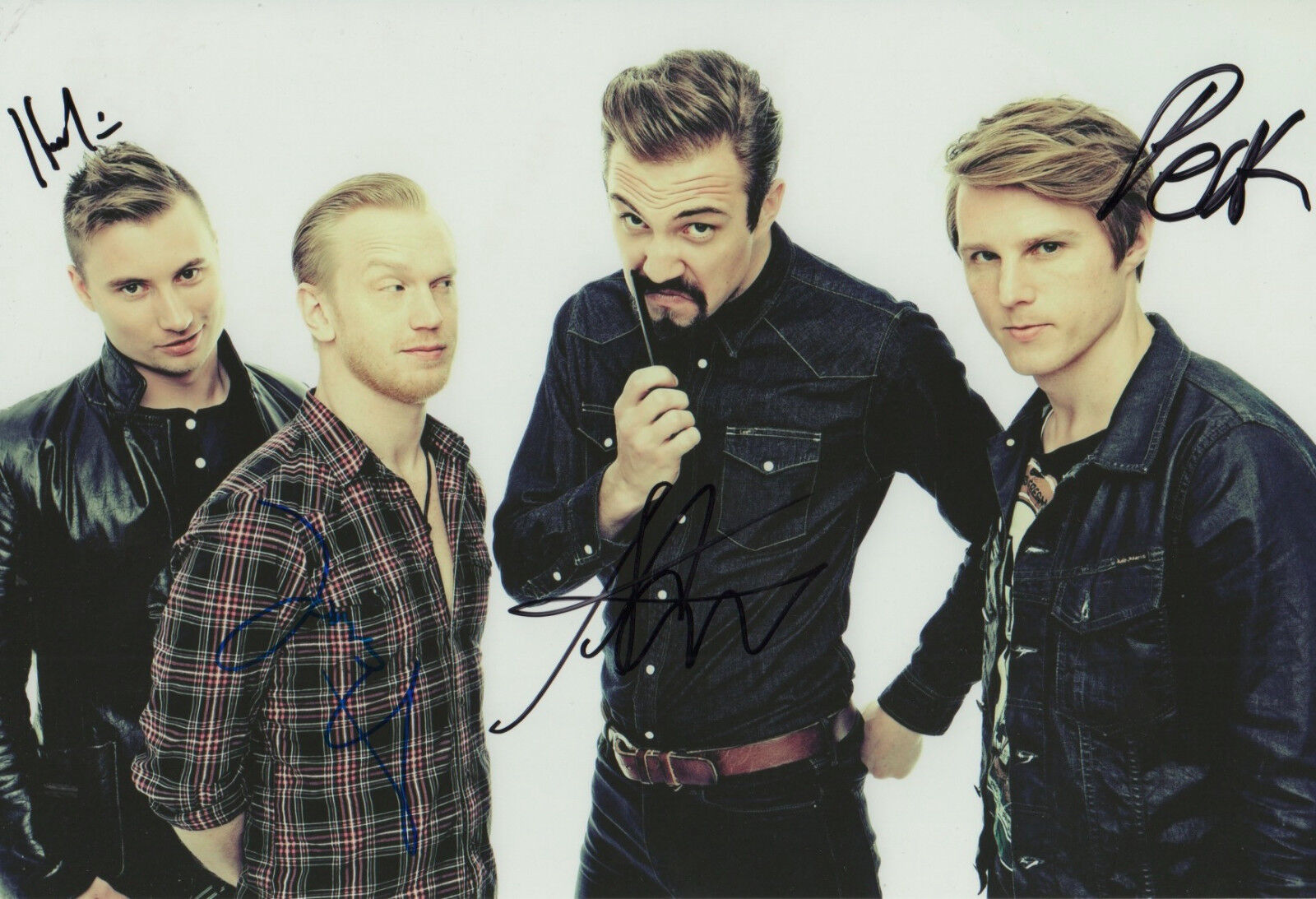 Royal Republic signed 8x12 inch Photo Poster painting autographs